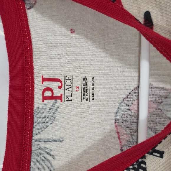 PJ Place Pajama Set with Moose and Tree Print Size 12 - Picture 4 of 6